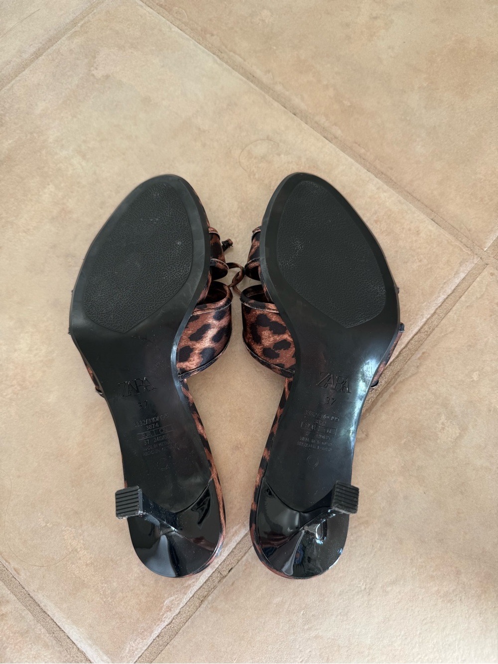 Zara Leopard Print Kitten Heels - Picture 5 of 5